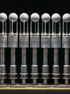 Photograph, Titleist golf balls after being painted