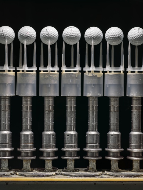 Photograph, Titleist golf balls after being painted