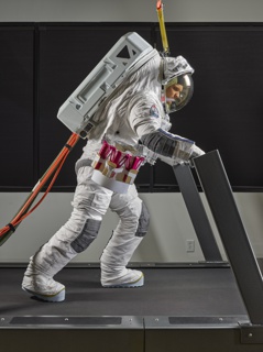 Photograph, Axiom Space conducting an endurance test on the  Axiom Extravehicular Mobility Unit (AxEMU)