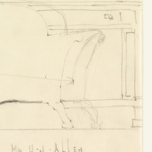 Drawing, Couch, Henry J. Allen Residence, Wichita, Kansas, 1923