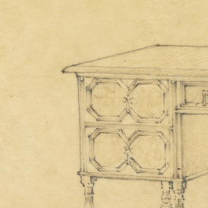 Drawing, Table Desk for Mr. Allen
