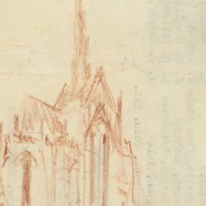 Drawing, Design for Heinz Chapel, University of Pittsburg, early 20th century