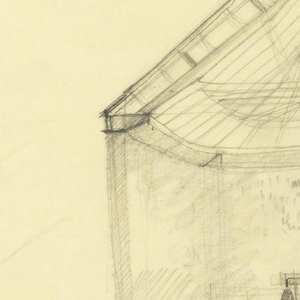 Drawing, Cross-Section of a Proposed Chapel for Trinity Church, Boston, Massachusetts, May 7–8, 1960