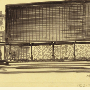 Drawing, Proposed Design for the First Lutheran Church, Boston, Massachusetts, 1958