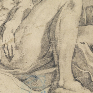 Drawing, Bacchus Sleeping (after Poussin), 1886–92