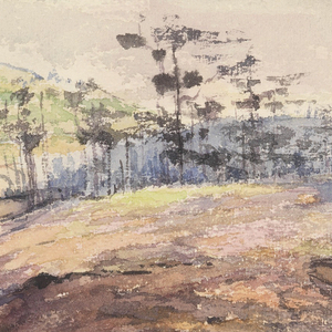 Drawing, A Wooded Hillside, ca. 1938