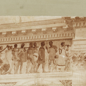Photograph, Detail of Mural Decoration: Frieze, 1887–89