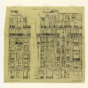 Drawing, Design for Facade of a Building at 38 Rue Greuze, 1928