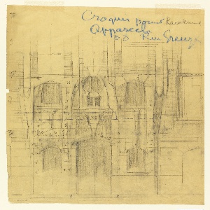 Drawing, Design for the Entrance of 38 rue Greuze, ca. 1928