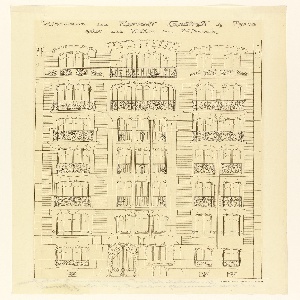 Photostat, Rendering of the Elevation of a Facade of a Proposed Apartment House, ca. 1925