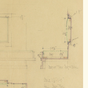 Drawing, Hall Seat, Henry J. Allen Residence, Wichita, Kansas, 1917