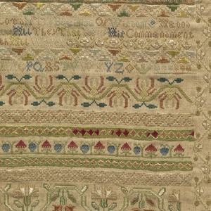 Sampler (England), 1722
