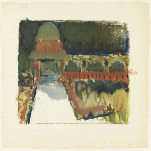 Drawing, Study for a Garden and Summer House with Gazebo and Arbor, 1912–19