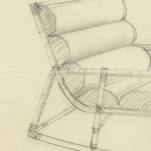Drawing, Design for Short Chaise, 1945–75