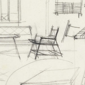Drawing, Design for Living Room, 1950–70