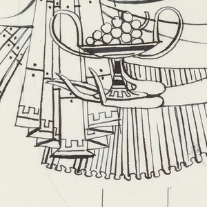 Drawing, Design for a Silver Goblet:  Woman in Greek Costume Holding Kantharos, 1920–30