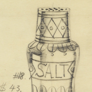 Drawing, Designs for Salt Shakers, 1950–70