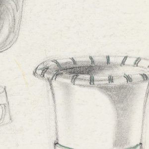 Drawing, Design for Goblet-Shaped Cigarette Holders, 1945–75