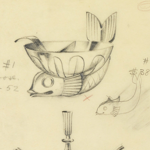 Drawing, Designs for Salt and Pepper Cellars, 1945–75