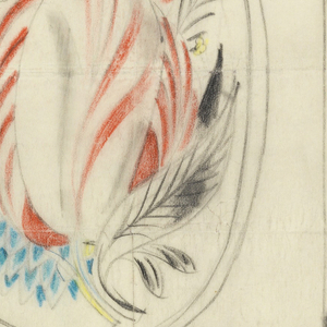 Drawing, Design for Hand Mirror with Floral Motif, 1945–75