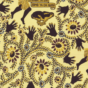 Textile, Wonda ya chi, Zomo ya chi gudu (Whoever catches a hare has to run for it), mid-20th century