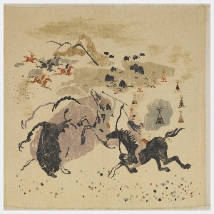 Textile, Buffalo Hunt, 1949