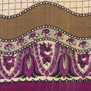 Scarf Sample (France), mid-19th century