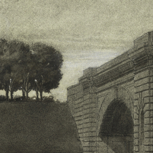 Drawing, Bridge for the New York Connecting Railroad, Queens Boulevard, Long Island, 1910–20
