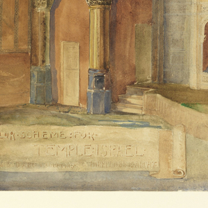 Drawing, Color Scheme for Temple Israel, Brooklyn, NY, ca. 1902