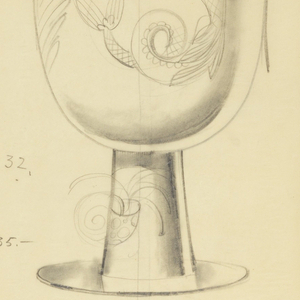 Drawing, Design for Pitcher with Mermaid, 1950–70
