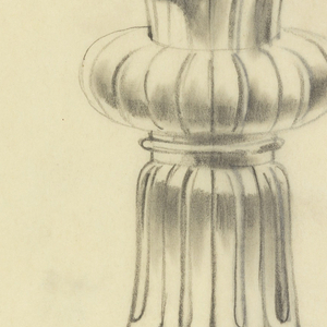 Drawing, Design for Silver Chalice with Wide Shallow Cup and Greek Cross Motif, 1950–70