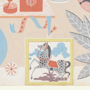 Drawing, "Handwerk," Wallpaper Design, 1930