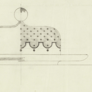 Drawing, Two Designs for Lidded Cheese Dishes, 1950–70