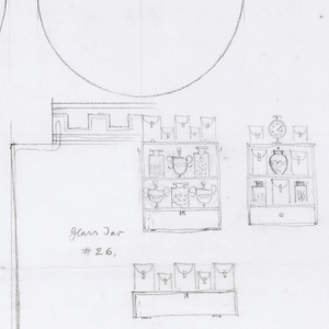 Drawing, Canisters / #23-24, Glass Jar. / #25, Glass Jar. / #26, 1945–75