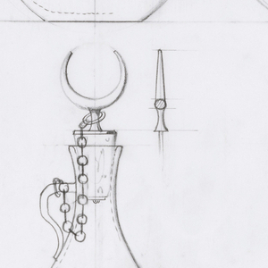 Drawing, Designs for Perfume Bottles, ca. 1967