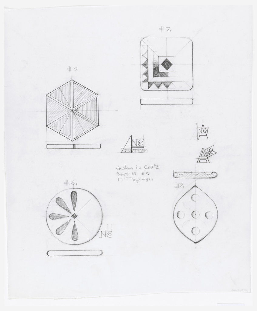 Drawing, "Costers [sic.] in Cork" for Armstrong Co.