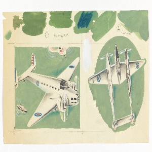 Drawing, Airplane Designs for MM. Kuhn, ca. 1970