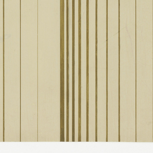 Drawing, Wallpaper Design:  Gold Stripes on Beige Ground, 1930–40