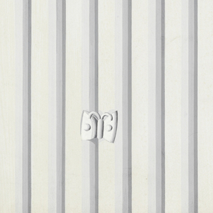 Drawing, Gray-toned stripes on white ground, separate border., 1950–70