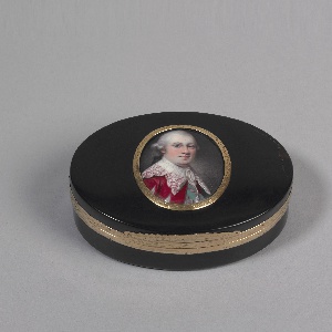 Snuffbox With Portrait Miniature (England), ca. 1775