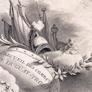 Print, Title Page of a Set of Representations of Battles Fought by Rene Duquay-Trouin (1673–1736), ca. 1775