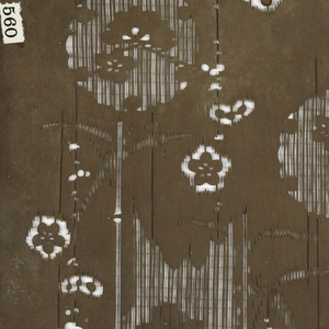 Katagami, Blossoms and Mist, late 19th–early 20th century