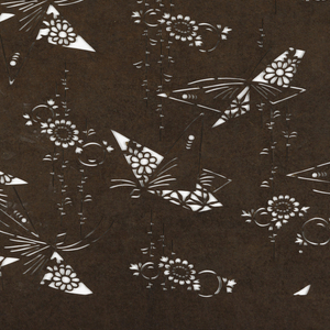 Katagami, Geometric Butterflies and Blossoms, late 19th–early 20th century