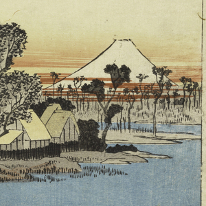 Print, Kawasaki Ferryboat, in The Fifty-Three Stations of the Tokaido Road (Tokaido Gojusan Tsugi-no Uchi), ca. 1834