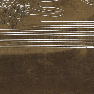 Katagami, Clusters of Pine Needles and Streams, late 19th–early 20th century
