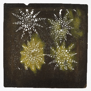 Katagami, Starburst Blossoms, late 19th–early 20th century