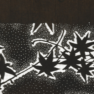 Katagami, Maple Leaves on Branches, late 19th–early 20th century
