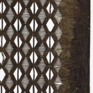 Katagami, Diamond Pattern, late 19th–early 20th century
