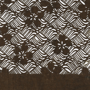 Katagami, Blossoms and Water, late 19th–early 20th century