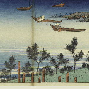 Print, Maisaka, Imaki Point, in The Fifty-Three Stations of the Tokaido Road (Tokaido Gojusan Tsugi-no Uchi), ca. 1834